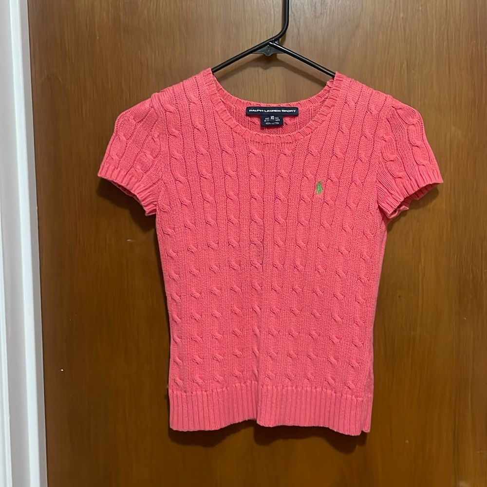 Coral Cable knit Ralph Lauren